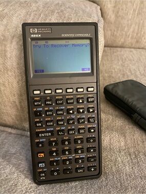 HP 48SX Scientific Expandable Graphing Calculator - Black